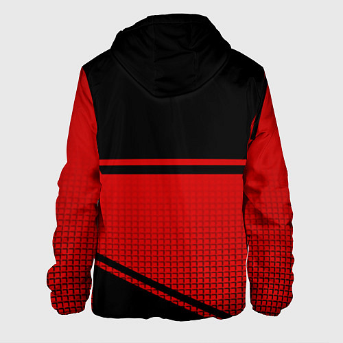 Мужская куртка Россия герб геометрия / 3D-Белый – фото 2