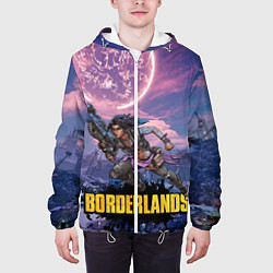 Куртка с капюшоном мужская Borderlands вооружение, цвет: 3D-белый — фото 2