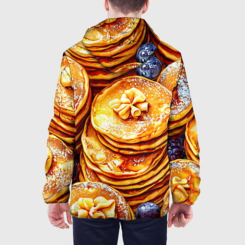 Мужская куртка Блинчики / 3D-Черный – фото 4