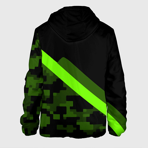 Мужская куртка Portal camo steel geometry / 3D-Белый – фото 2