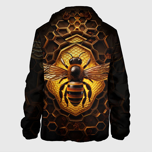 Мужская куртка Золотая пчела / 3D-Белый – фото 2