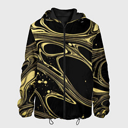 Мужская куртка Разводы в виде кругов и линий - текстура