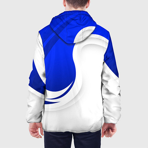 Мужская куртка Exeed - синий и белый / 3D-Черный – фото 4
