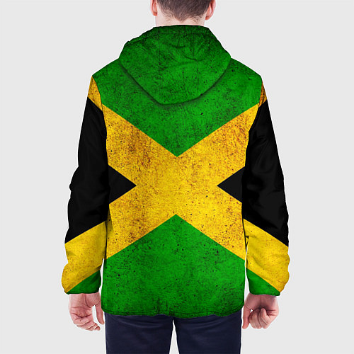 Мужская куртка Jamaica flag / 3D-Черный – фото 4