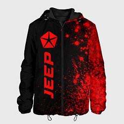 Мужская куртка Jeep - red gradient по-вертикали