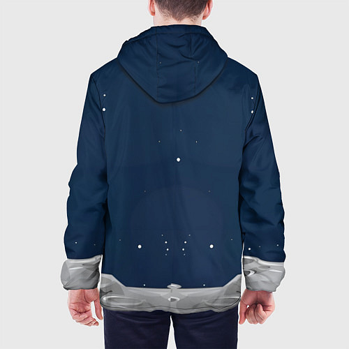 Мужская куртка Капибара космонавт в космосе / 3D-Черный – фото 4