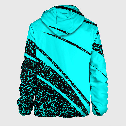 Мужская куртка Sport голубой с чёрным в крапинку / 3D-Черный – фото 2