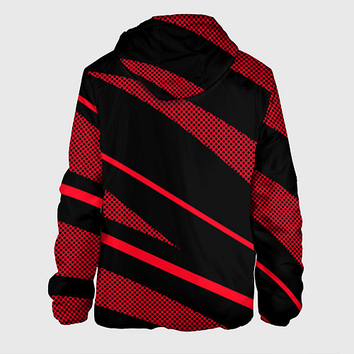 Мужская куртка Sport чёрный и красный полосы / 3D-Черный – фото 2