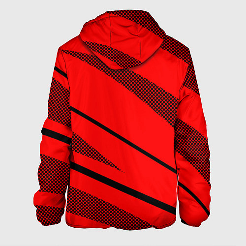 Мужская куртка Sport красный с чёрным полосами / 3D-Черный – фото 2