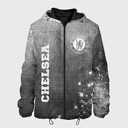 Куртка с капюшоном мужская Chelsea - grey gradient вертикально, цвет: 3D-черный