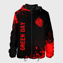 Мужская куртка Green Day - red gradient вертикально