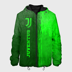 Куртка с капюшоном мужская Juventus - green gradient по-вертикали, цвет: 3D-черный