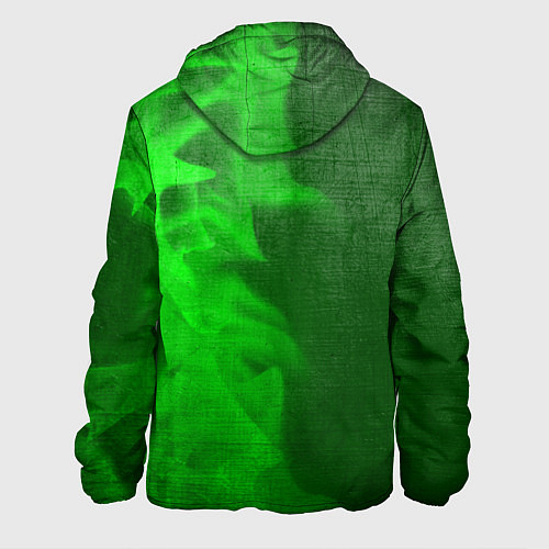 Мужская куртка Dead Space - green gradient по-вертикали / 3D-Черный – фото 2