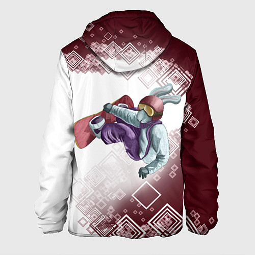 Мужская куртка Сноуборд горы зовут / 3D-Белый – фото 2