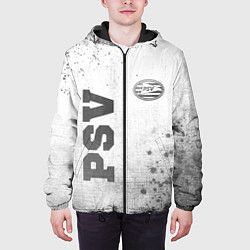 Куртка с капюшоном мужская PSV - white gradient вертикально, цвет: 3D-черный — фото 2
