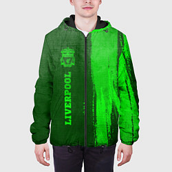 Куртка с капюшоном мужская Liverpool - green gradient по-вертикали, цвет: 3D-черный — фото 2
