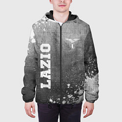 Куртка с капюшоном мужская Lazio - grey gradient вертикально, цвет: 3D-черный — фото 2