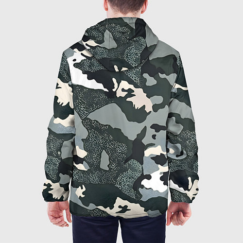 Мужская куртка Темно зеленый камуфляж / 3D-Черный – фото 4