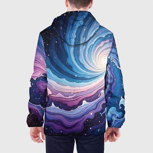 Мужская куртка Космическая волна / 3D-Черный – фото 4