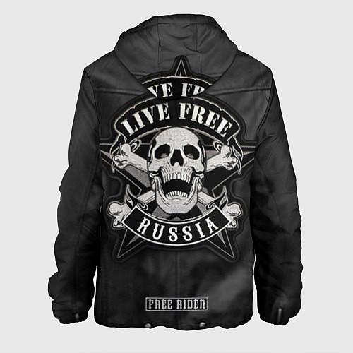 Мужская куртка Косуха байкерская с нашивками / 3D-Черный – фото 2