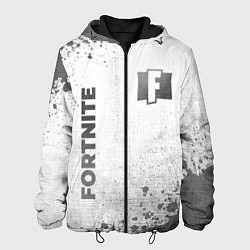 Куртка с капюшоном мужская Fortnite - white gradient вертикально, цвет: 3D-черный
