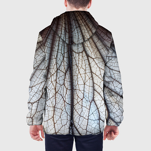 Мужская куртка Прожилки растения / 3D-Черный – фото 4