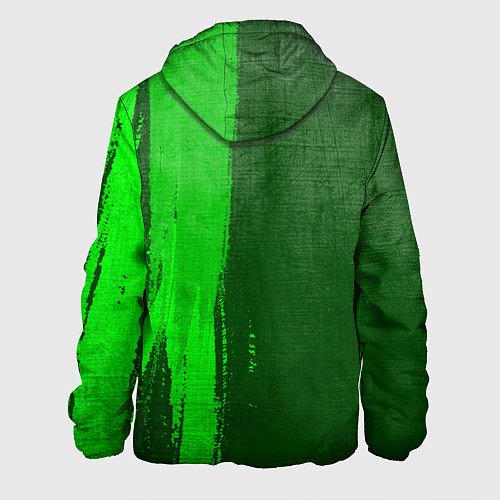 Мужская куртка Porsche - green gradient по-вертикали / 3D-Черный – фото 2