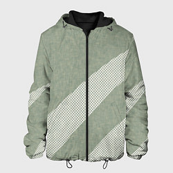 Мужская куртка Светлый серо-зелёный абстрактный
