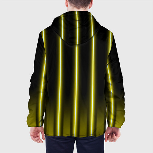 Мужская куртка Neon yellow / 3D-Черный – фото 4