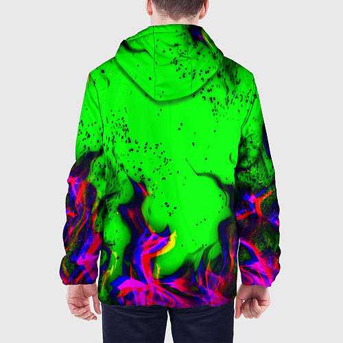Мужская куртка Monster Energy flame / 3D-Черный – фото 4