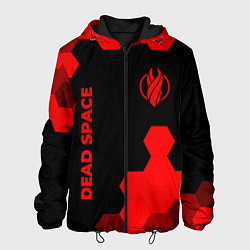 Куртка с капюшоном мужская Dead Space - red gradient вертикально, цвет: 3D-черный