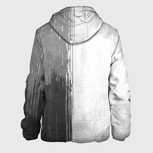 Мужская куртка Rust - white gradient по-вертикали / 3D-Черный – фото 2