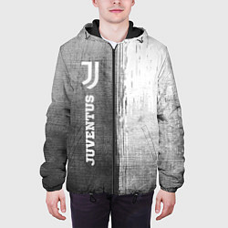 Куртка с капюшоном мужская Juventus - grey gradient по-вертикали, цвет: 3D-черный — фото 2