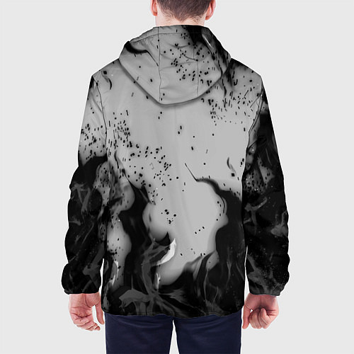 Мужская куртка NASA неоновый огонь / 3D-Черный – фото 4