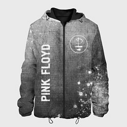Куртка с капюшоном мужская Pink Floyd - grey gradient вертикально, цвет: 3D-черный