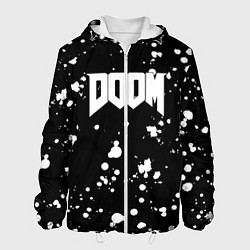 Мужская куртка Doom белые краски всплеск