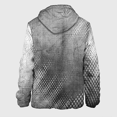 Мужская куртка Mercedes - grey gradient вертикально / 3D-Черный – фото 2