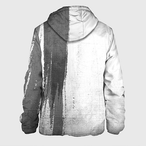 Мужская куртка Asking Alexandria - white gradient по-вертикали / 3D-Черный – фото 2