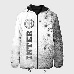Куртка с капюшоном мужская Inter - white gradient по-вертикали, цвет: 3D-черный