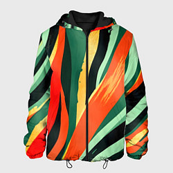 Мужская куртка Тропическая жаркая абстракция