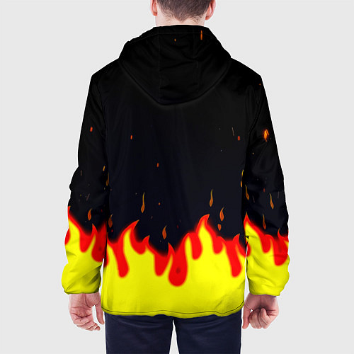 Мужская куртка BMW огненный / 3D-Черный – фото 4
