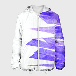 Куртка с капюшоном мужская Color white purple, цвет: 3D-белый