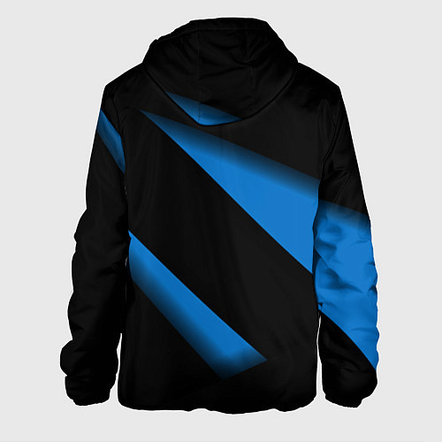 Мужская куртка Color blue black line / 3D-Белый – фото 2
