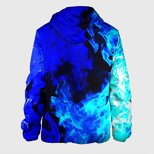 Мужская куртка Monster energy синий дым / 3D-Белый – фото 2