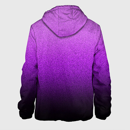 Мужская куртка Магический градиент крошка чёрно-фиолетовый / 3D-Черный – фото 2