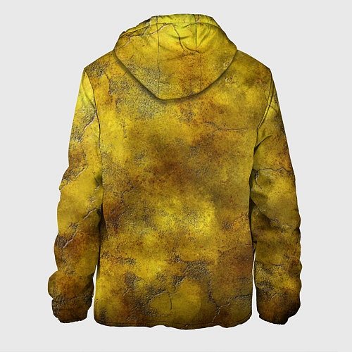 Мужская куртка Золотая ржавая текстура / 3D-Белый – фото 2