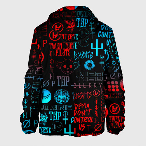 Мужская куртка Twenty one pilots rock pattern / 3D-Белый – фото 2
