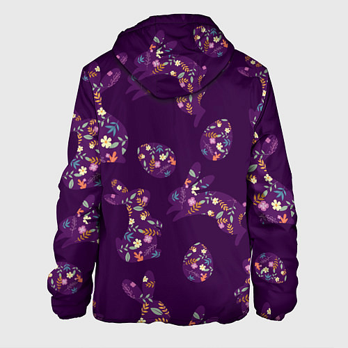 Мужская куртка Кролики и яйца / 3D-Белый – фото 2