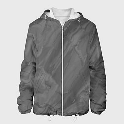 Мужская куртка Серая текстура каменная мрамор