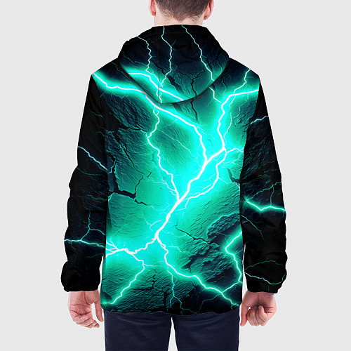 Мужская куртка Color light blue black / 3D-Черный – фото 4